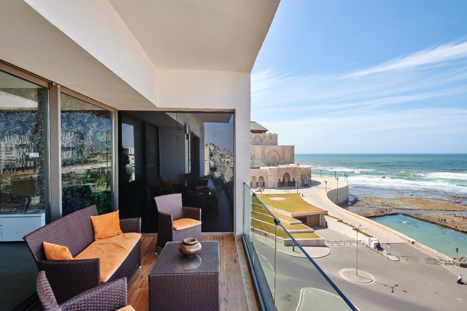 Thecasaedition - Bel Azur - Sea View & Hassan II Mosque Residency Kazablanka Dış mekan fotoğraf
